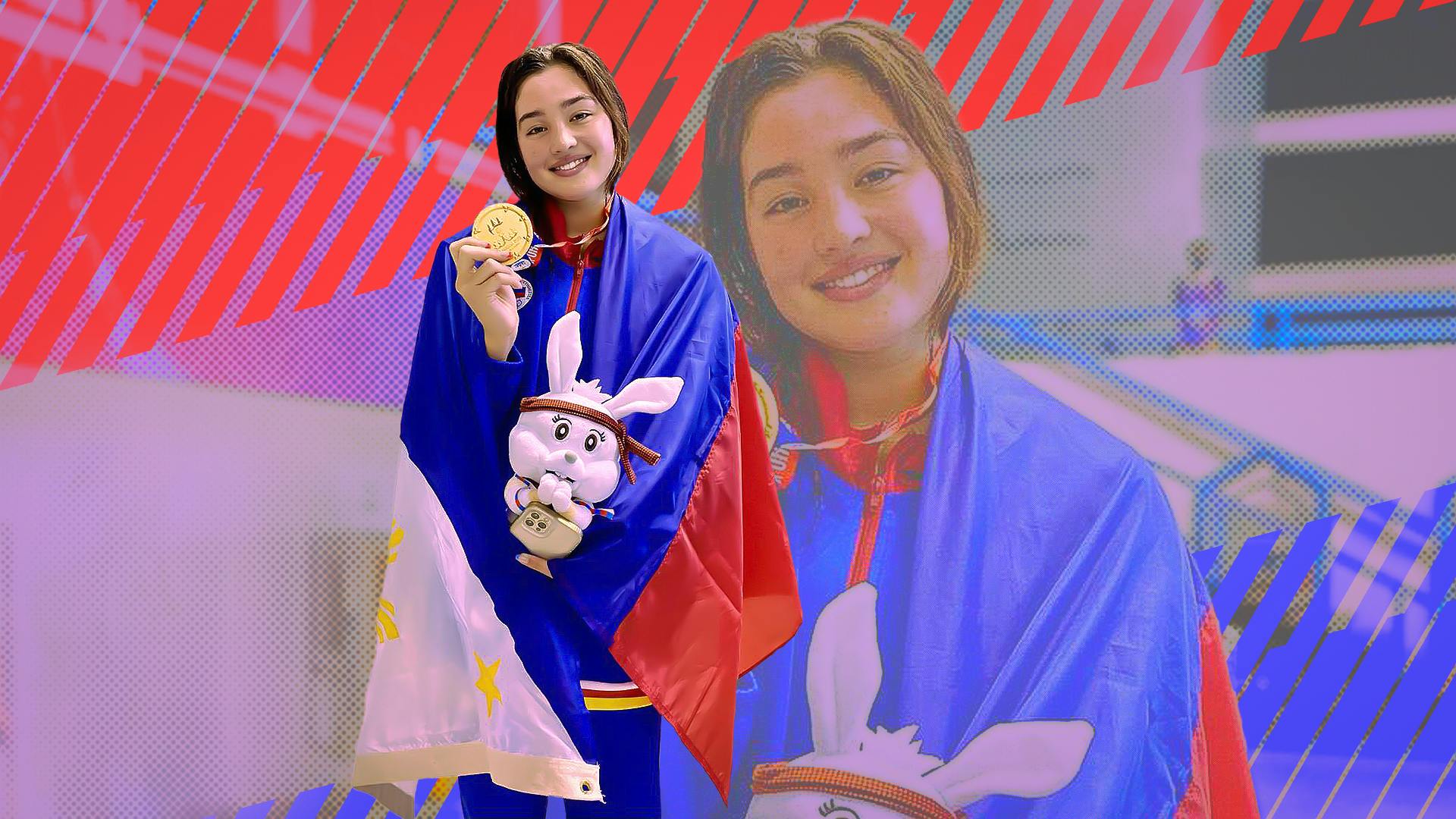 New face of PH swimming? SEA Games gold medalist Teia Salvino is breaking records at 17